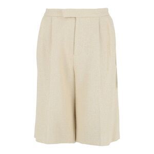 Gucci High Rise Tweed Shorts White Womens